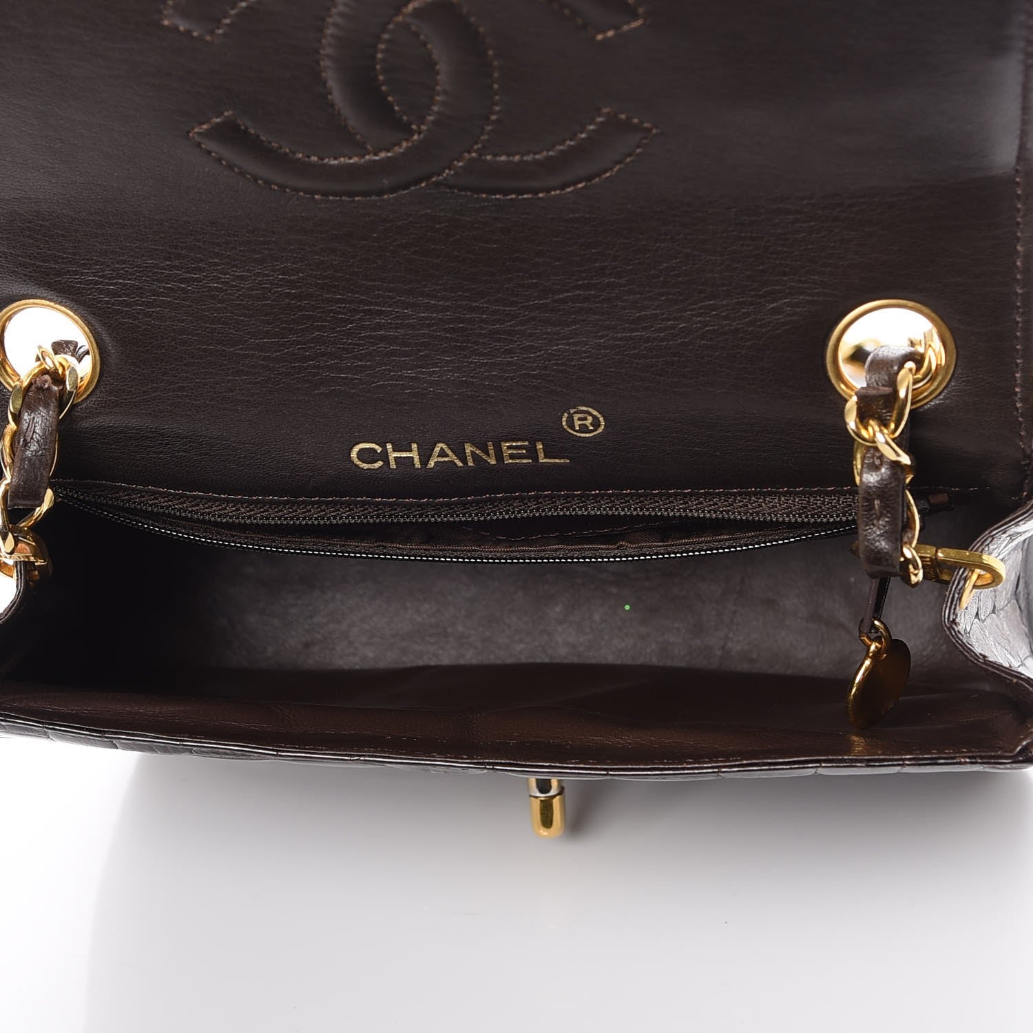 Chanel Alligator Mini Square Flap Dark Brown 5 of 8