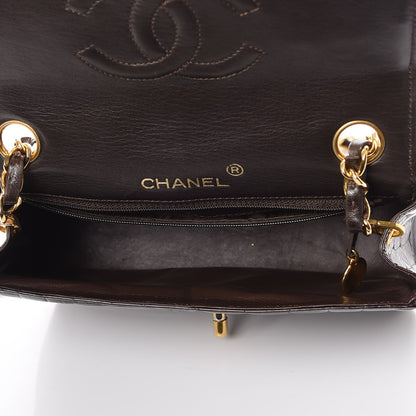 Chanel Alligator Mini Square Flap Dark Brown 5 of 8
