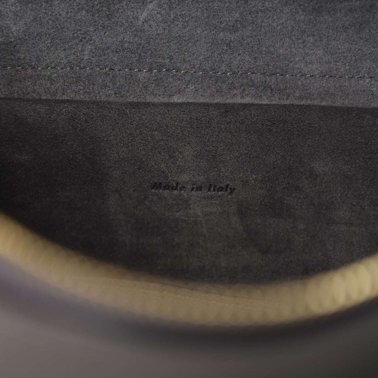 Grained Calfskin Mini Belt Bag Grey