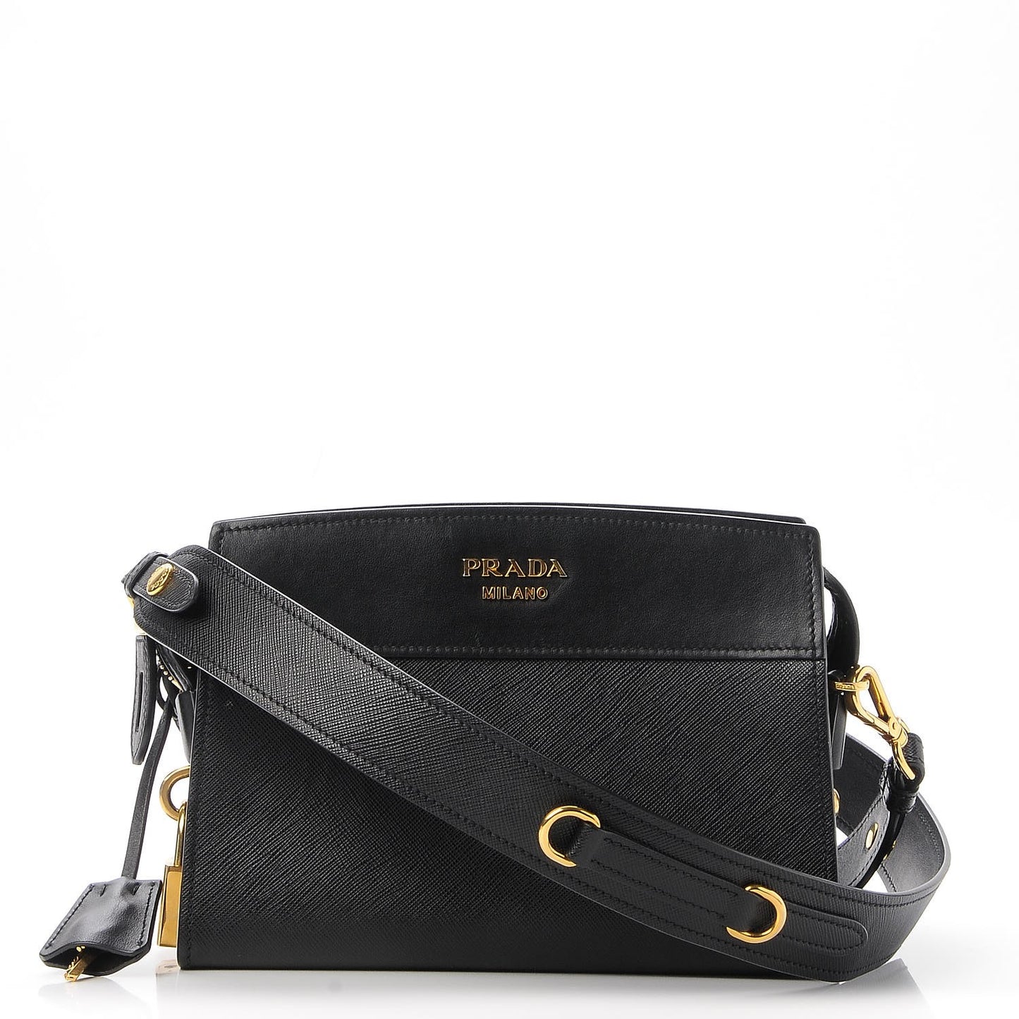 Saffiano Esplanade Crossbody Bag Nero Black