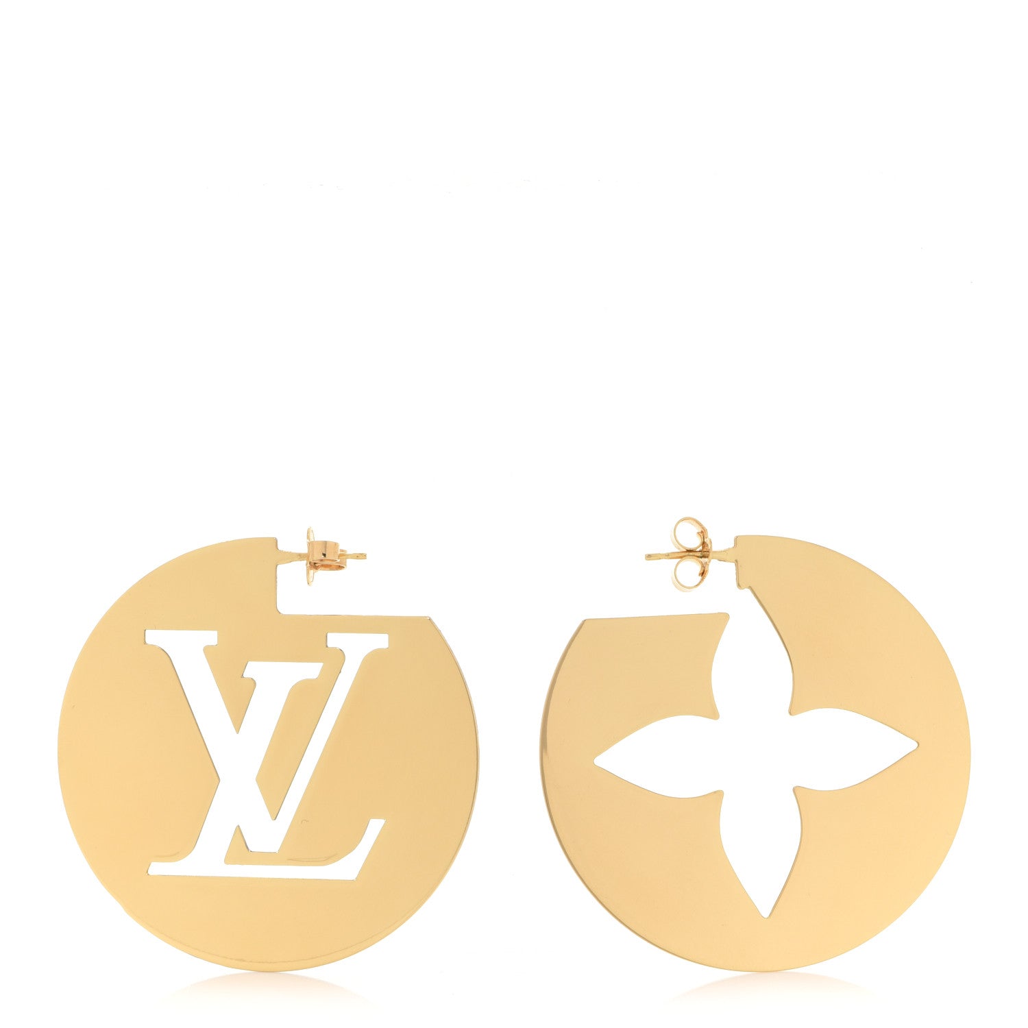 Louis Vuitton Perfect Match Earrings Gold Silver 1 of 5