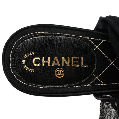 Chanel Patent Calfskin Ankle Wrap Pumps 37.5 Black 6 of 7