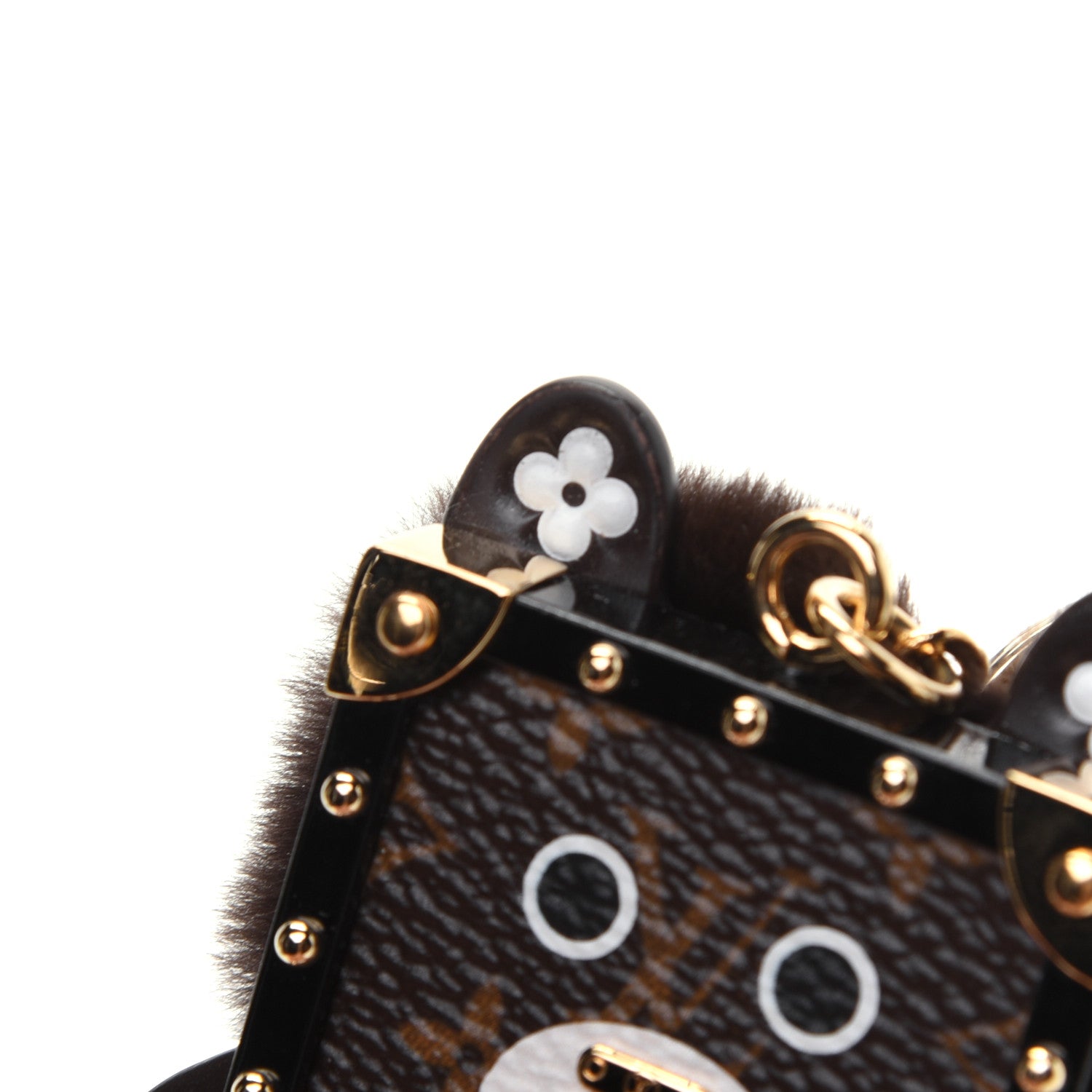 Louis Vuitton Wild Fur Monogram Eye-Trunk Bear Bag Charm 4 of 10
