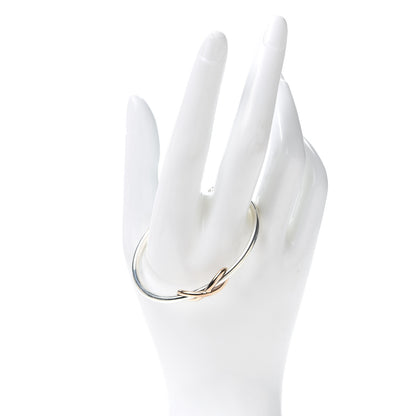 Tiffany Sterling Silver 18K Rose Gold Infinity Cuff Bracelet 2 of 4