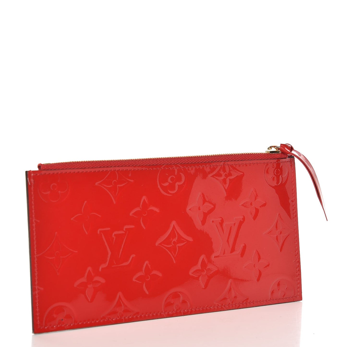 Vernis Felicie Chain Wallet Zippered Insert Cherry