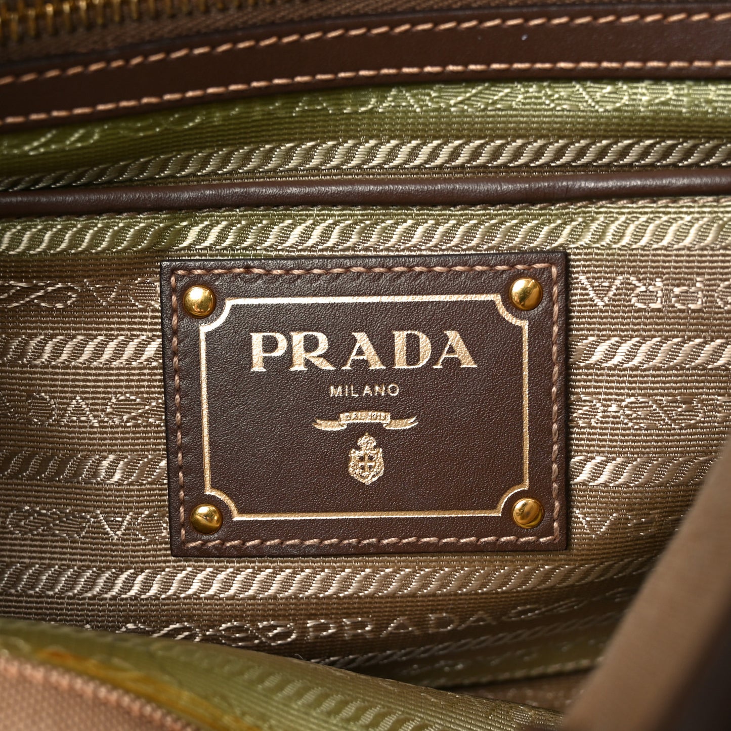 Jacquard Logo Tote Corda Bruciato