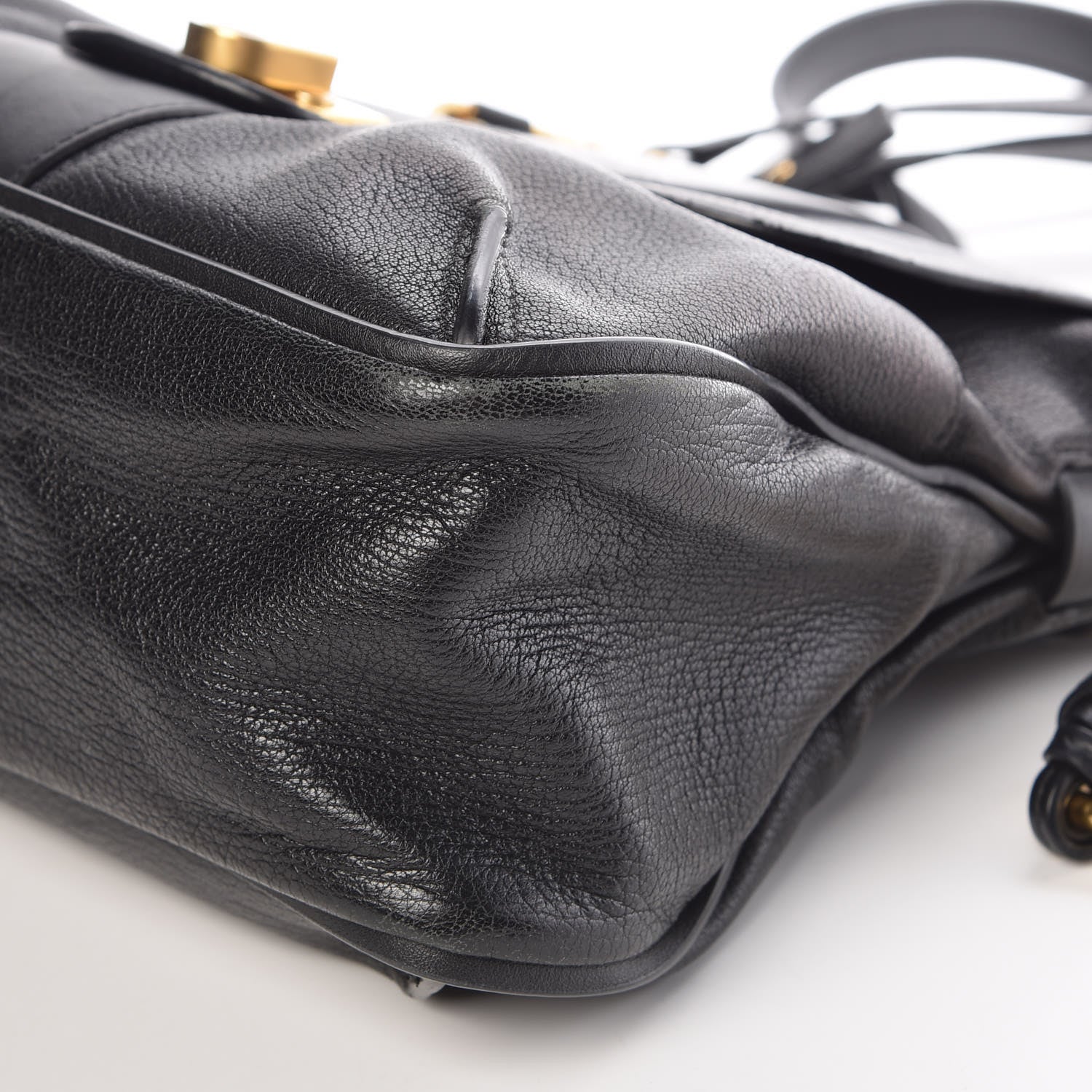Chloe Grained Lambskin Calfskin Small Lexa Shoulder Bag Black 10 of 10