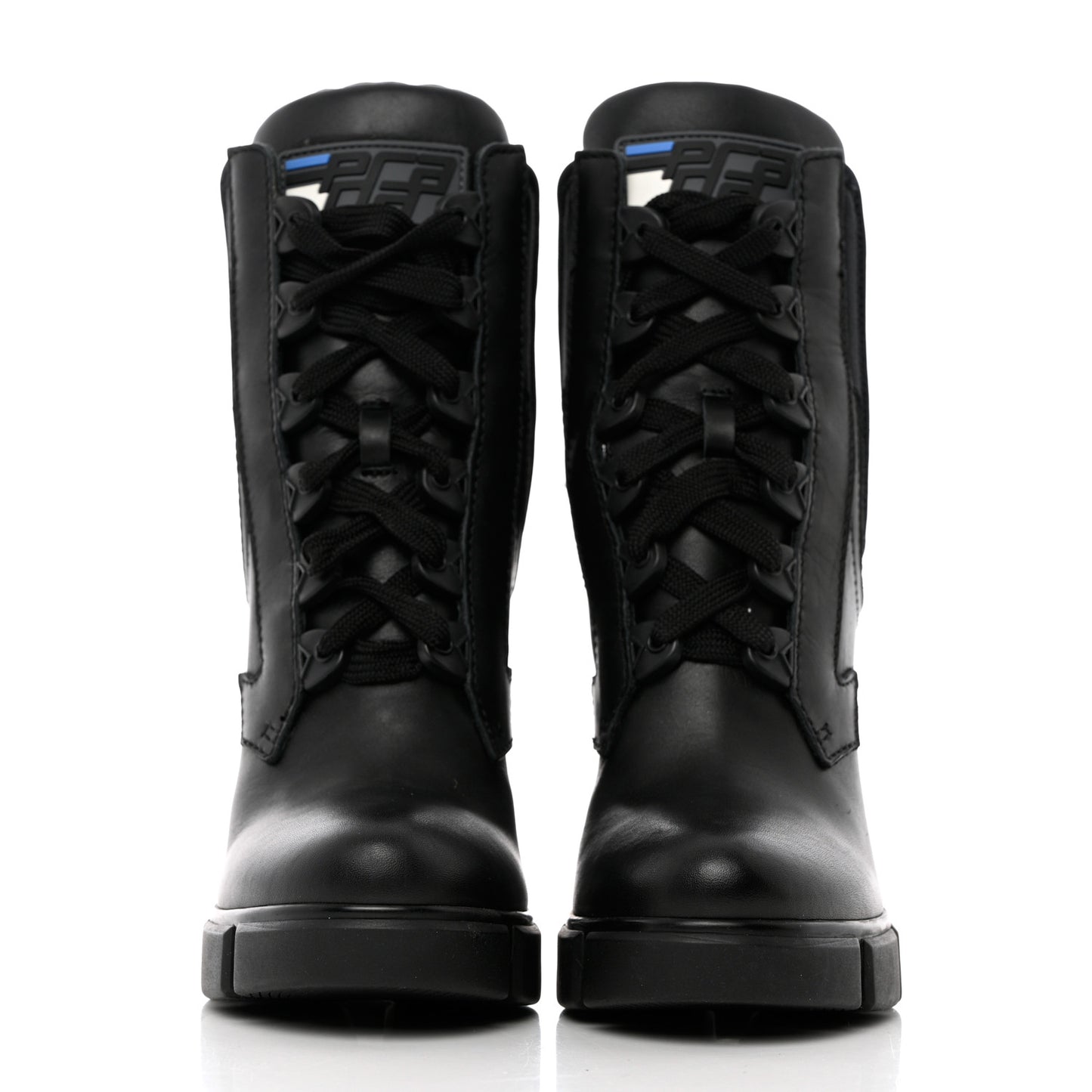 Vitello Montana Neoprene Lace Up Chelsea 110mm Ankle Boots 35 Black