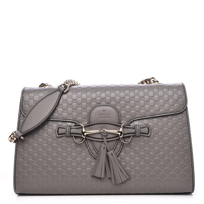 Gucci Soft Microguccissima Medium Emily Chain Shoulder Bag Loess 1 of 7