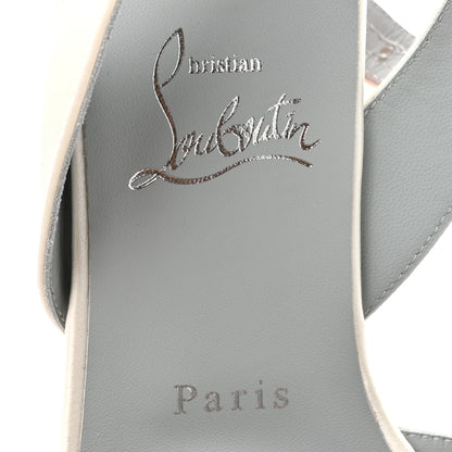 Christian Louboutin Crepe Satin Mariza 85 Sandals 41 Ivory 7 of 10