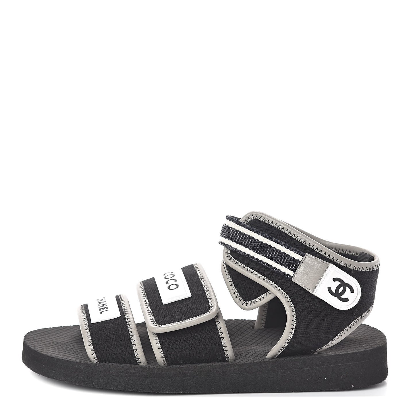 Lambskin Jersey Coco Sandals 39 Black