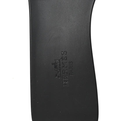 Hermes Rubber Aloha Sandals 38 Black 8 of 9