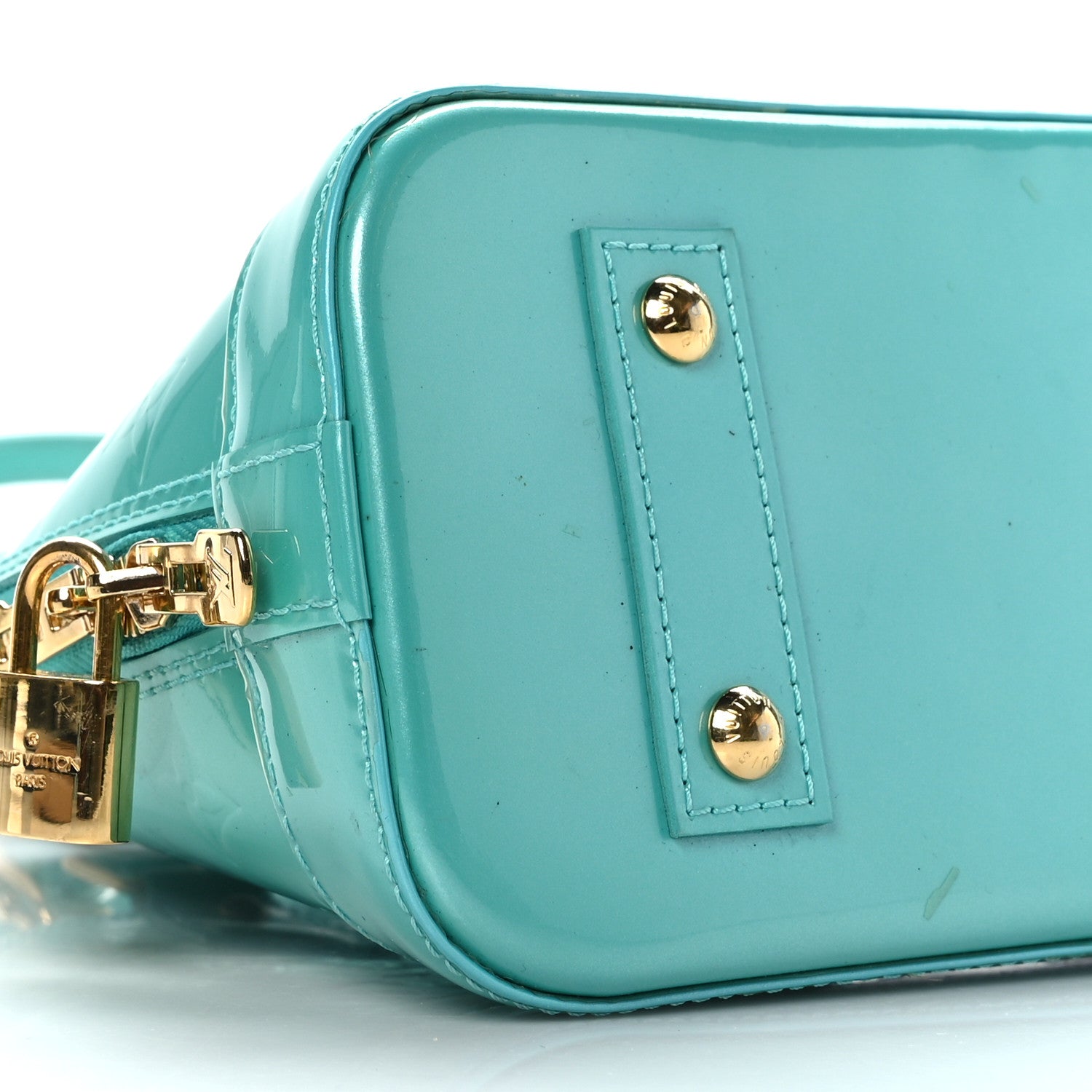 Louis Vuitton Vernis Alma BB Turquoise 7 of 9