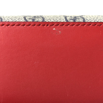 Gucci GG Supreme Monogram Mini Chain Shoulder Bag Beige Blue Hibiscus Red 11 of 11