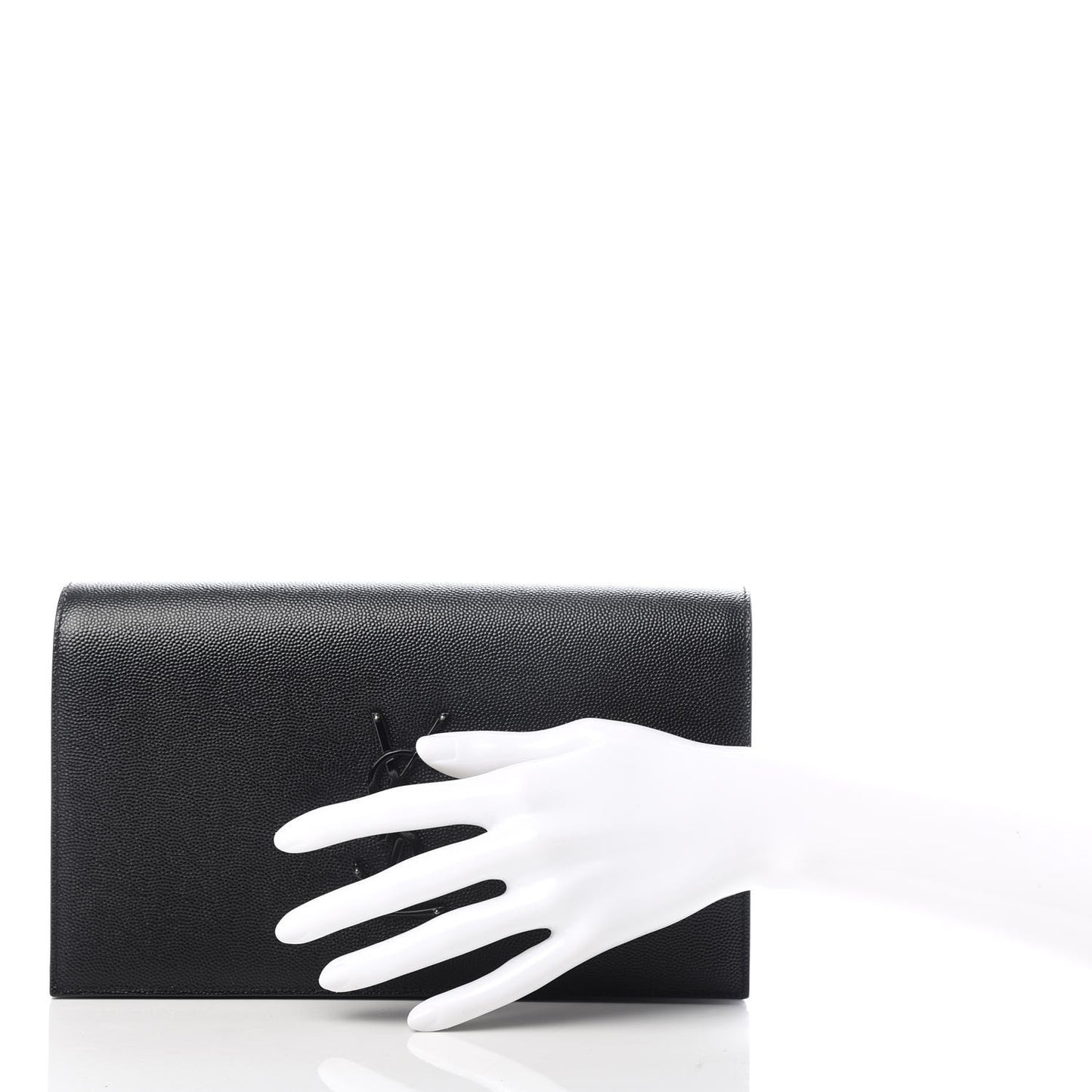 Grain De Poudre Classic Monogram Kate Clutch Black