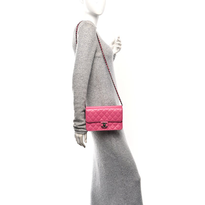 Chanel Lambskin Quilted Medium Crossing Times Flap Pink 2 of 11