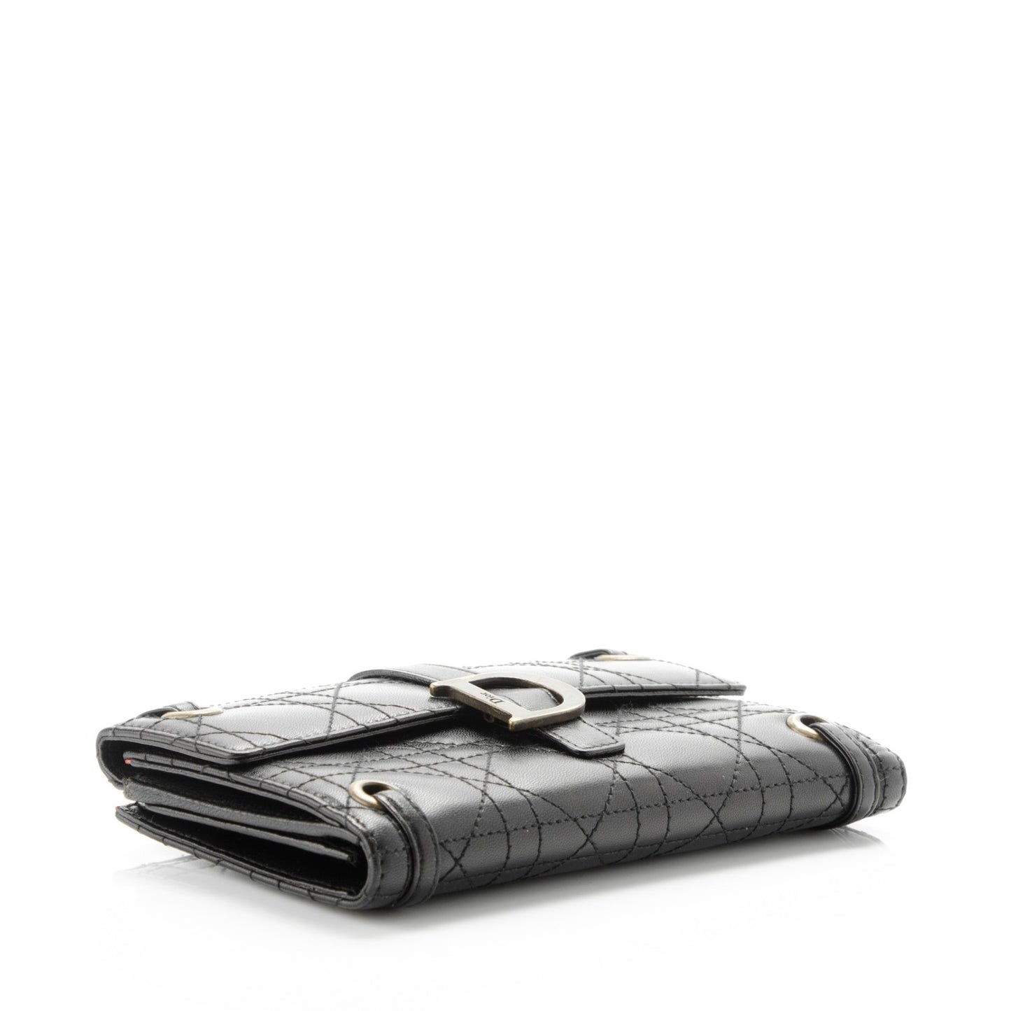 Lambskin Cannage Wallet Black
