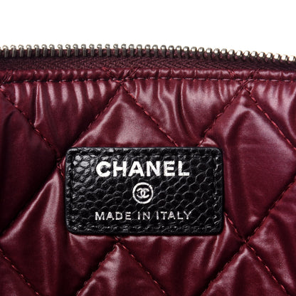 Chanel Caviar Quilted Large Cosmetic Case Black 6 of 11
