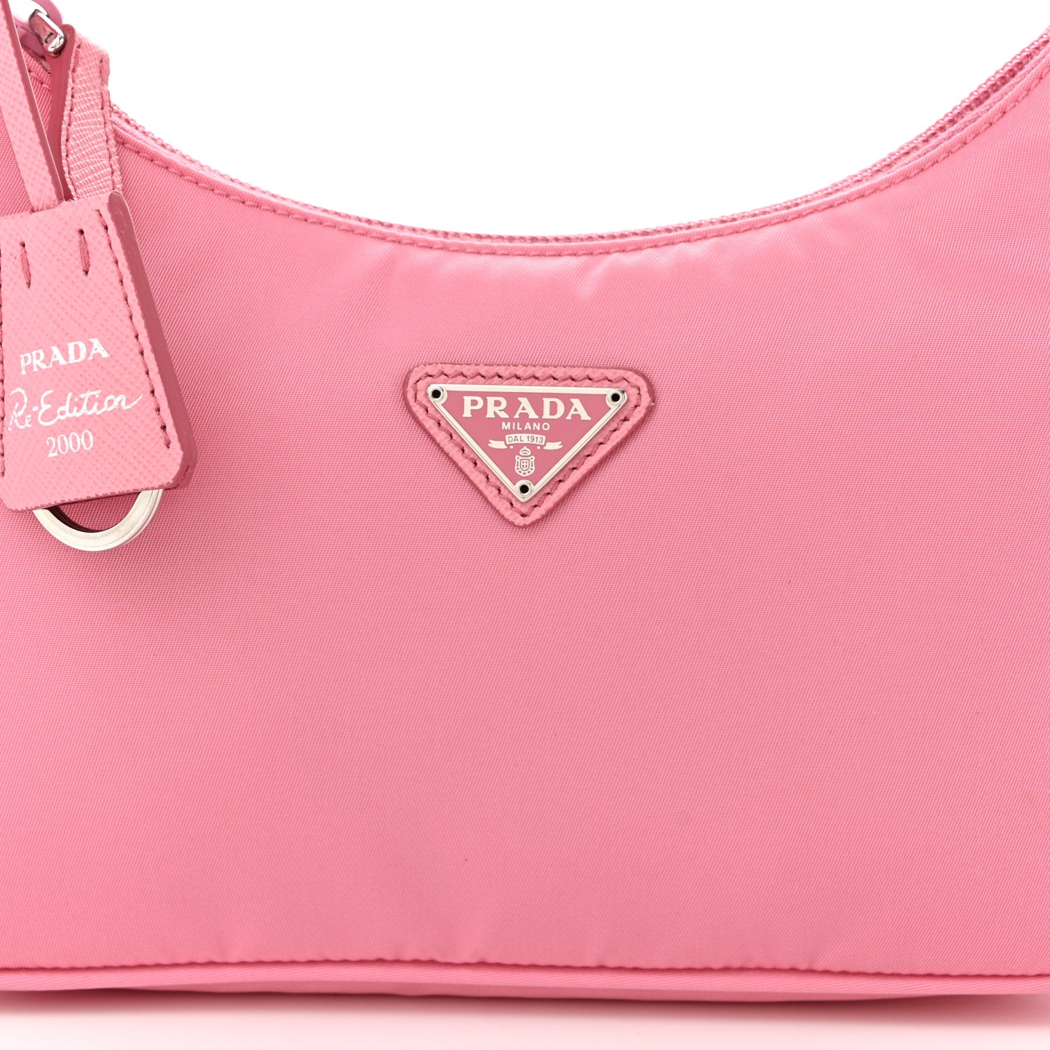 Prada Tessuto Nylon Mini Re-Edition 2000 Bag Begonia 9 of 12