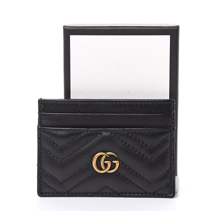 Gucci Calfskin Matelasse GG Marmont Card Holder Black 8 of 8