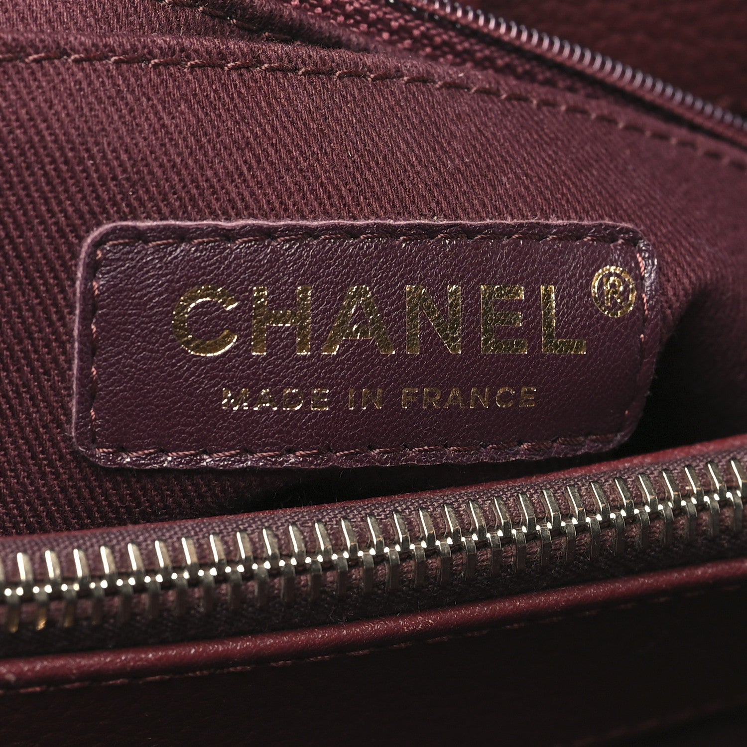 Chanel Grained Calfskin Small Neo Executive Shopper Tote  Burgundy 6 of 10