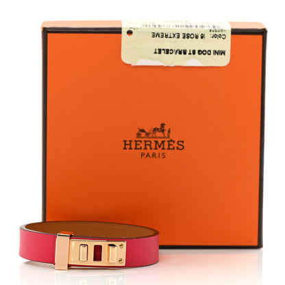 Hermes Swift Mini Dog Bracelet T2 Rose Extreme 6 of 6