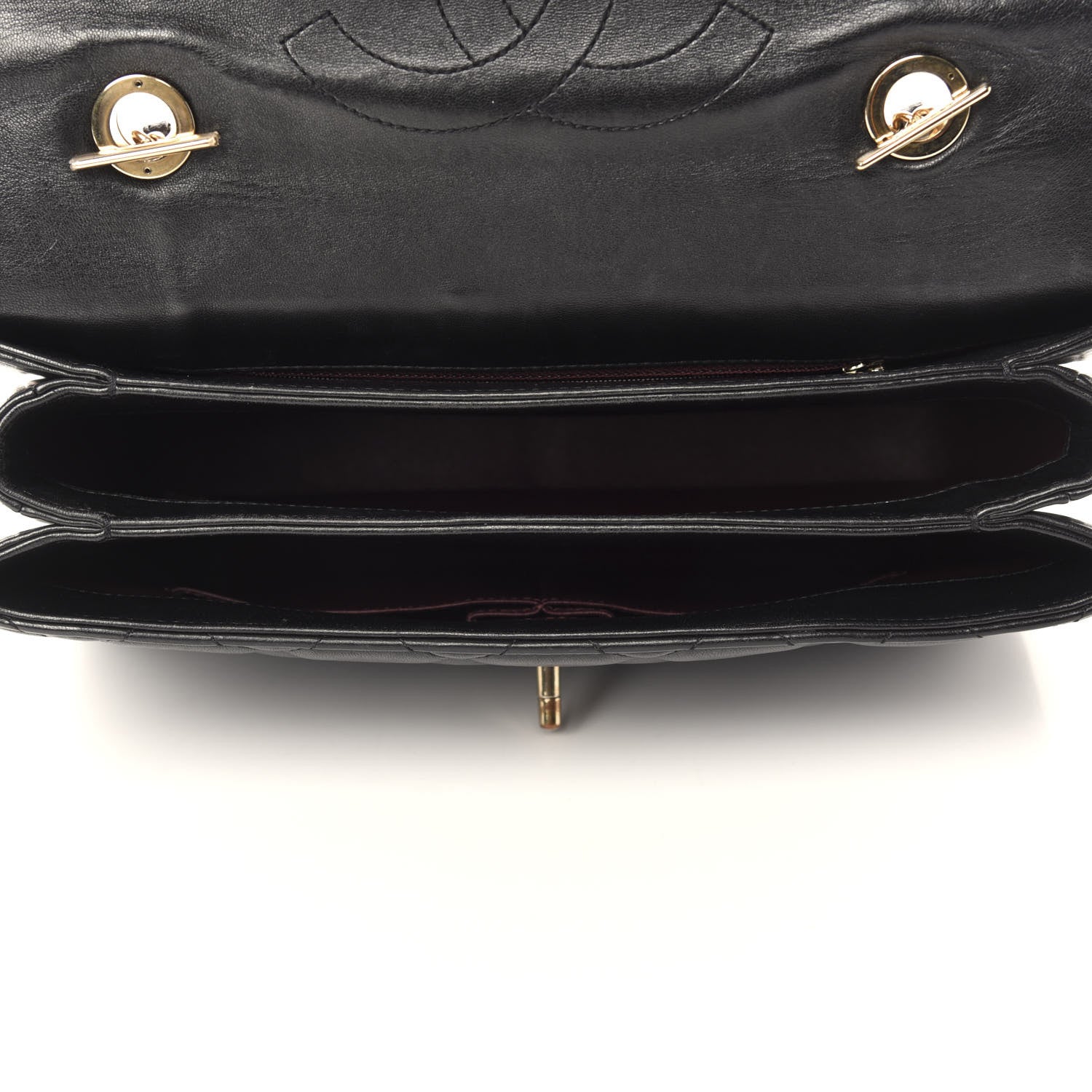 Chanel Lambskin Quilted Medium Trendy CC Flap Dual Handle Bag Black 6 of 14