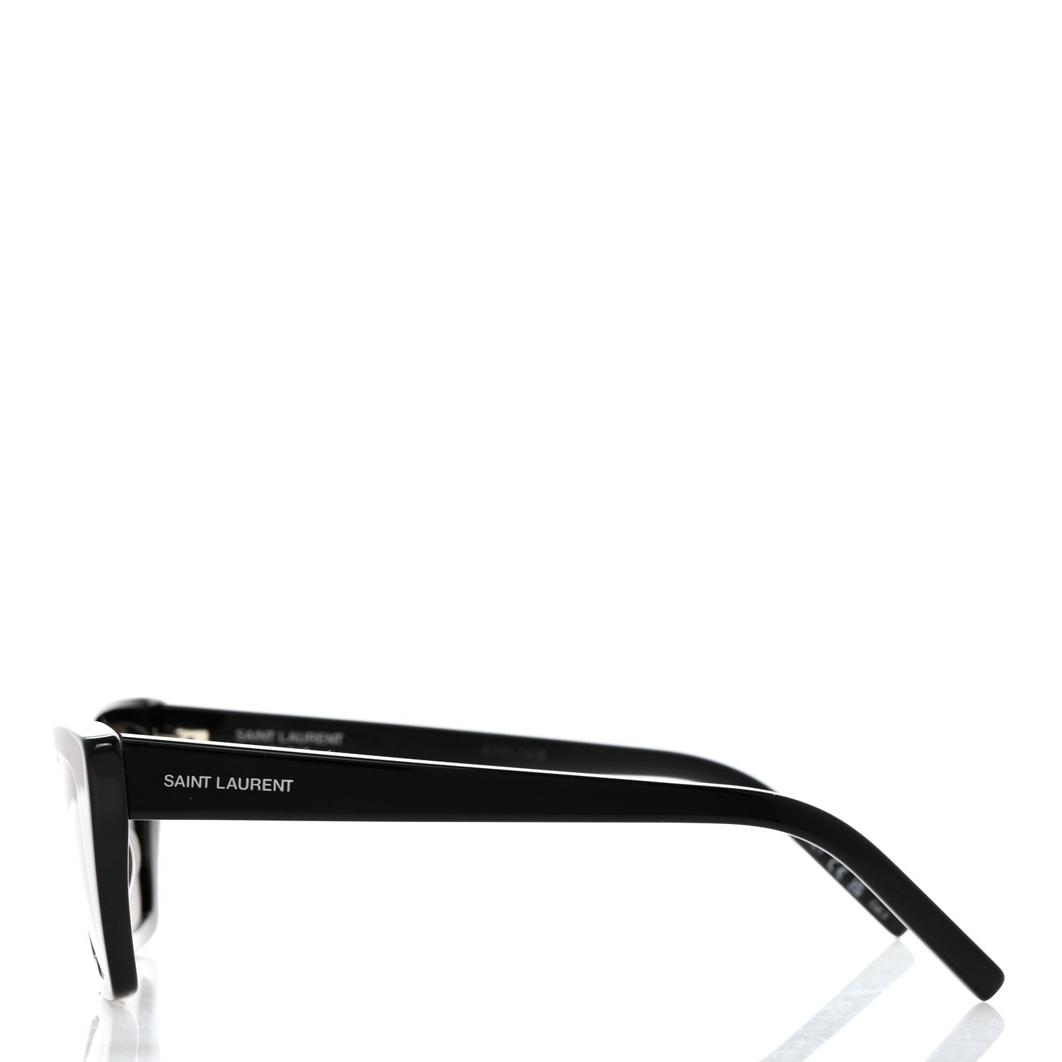 Saint Laurent Acetate Mica Cat Eye Sunglasses SL 276 Black 3 of 8