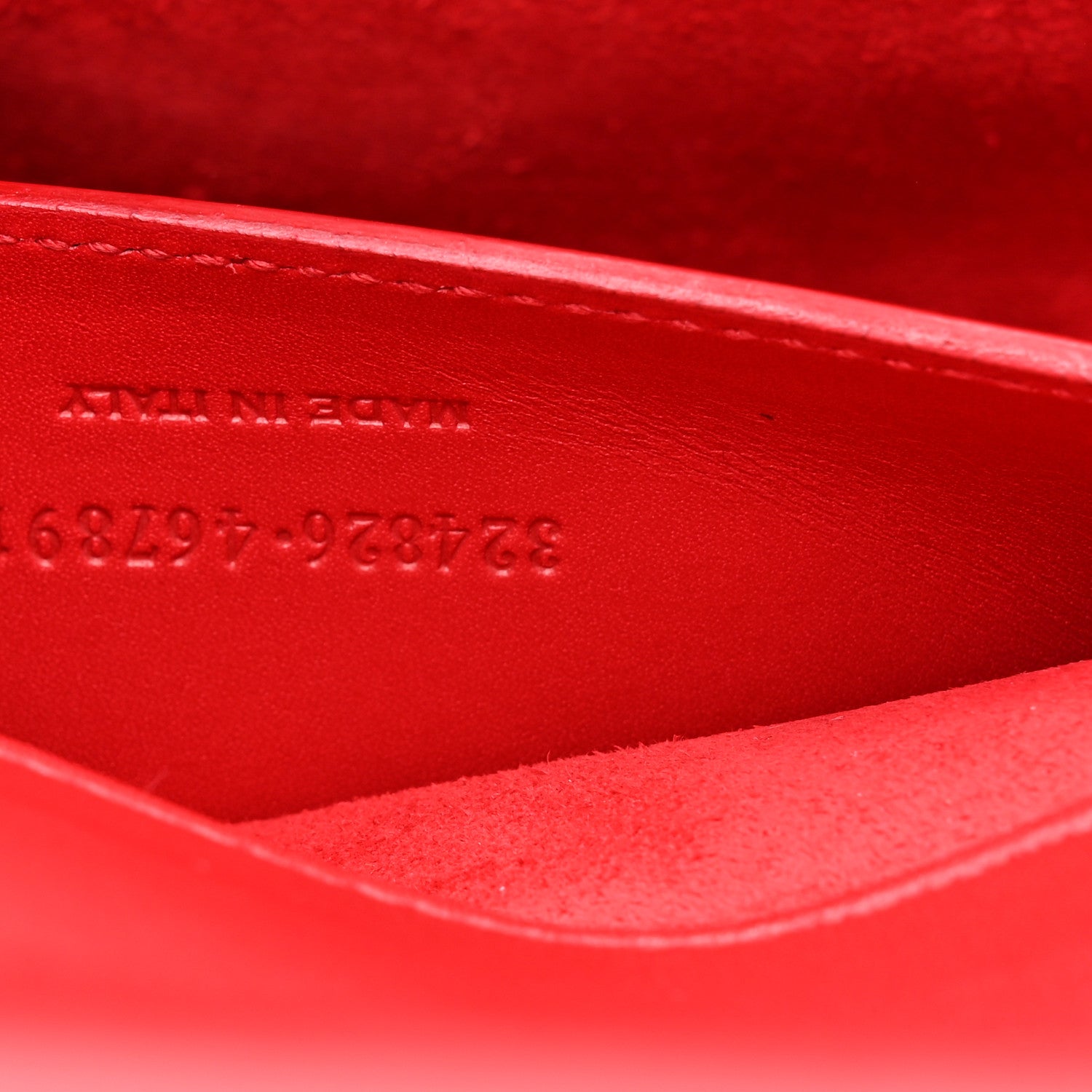 Saint Laurent Calfskin Lutetia Flap Clutch Red 7 of 11