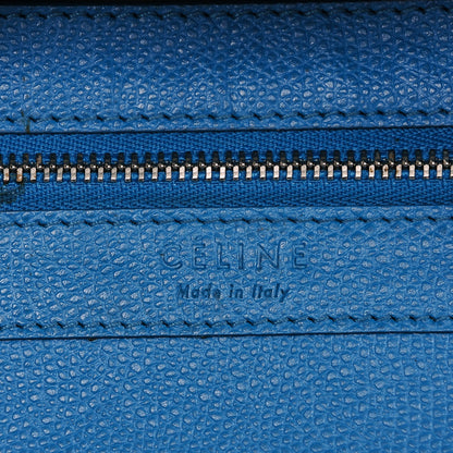 Celine Grained Calfskin Small Vertical Cabas Turquoise 7 of 8