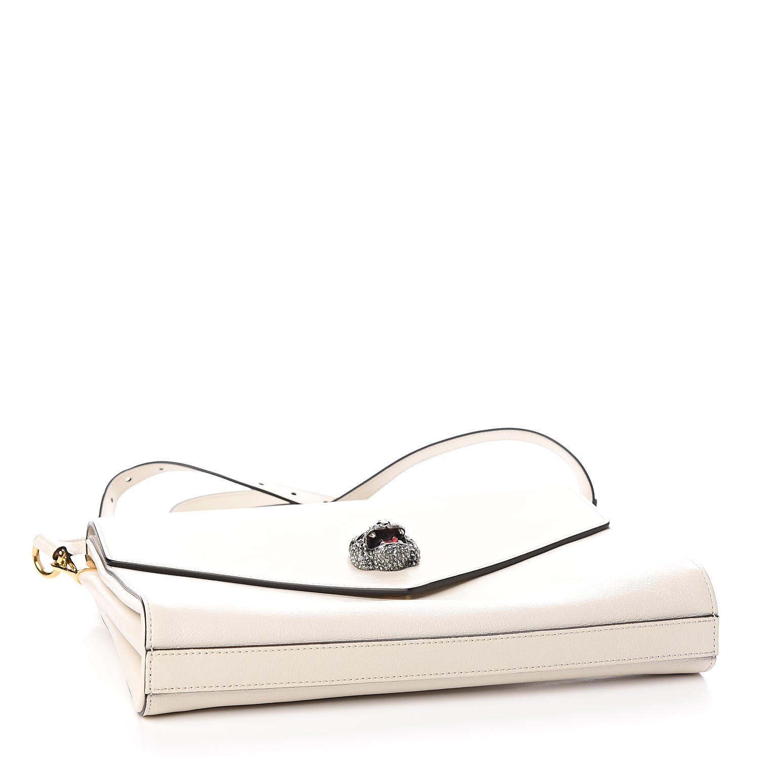 Gucci Calfskin Animalier Medium Shoulder Bag White 4 of 10