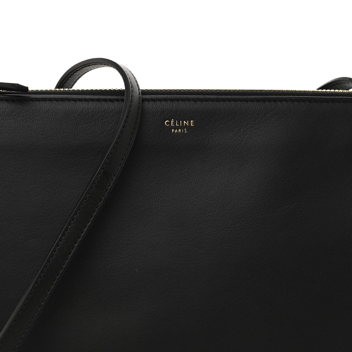 Lambskin Large Trio Crossbody Bag Black