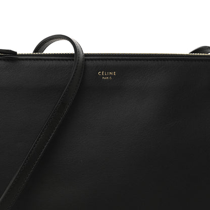 Celine Lambskin Large Trio Crossbody Bag Black 10 of 13
