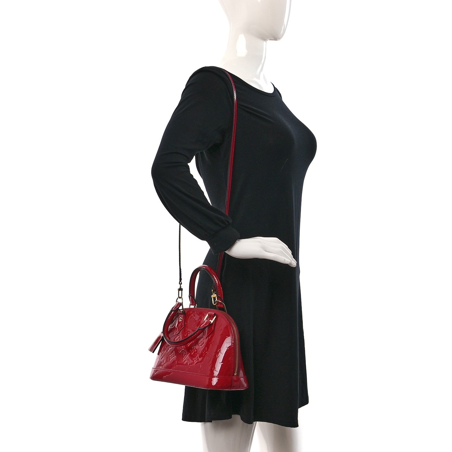 Louis Vuitton Vernis Alma BB Rose Indien 2 of 8