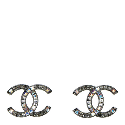 Chanel Crystal Baguette CC Earrings 1 of 4