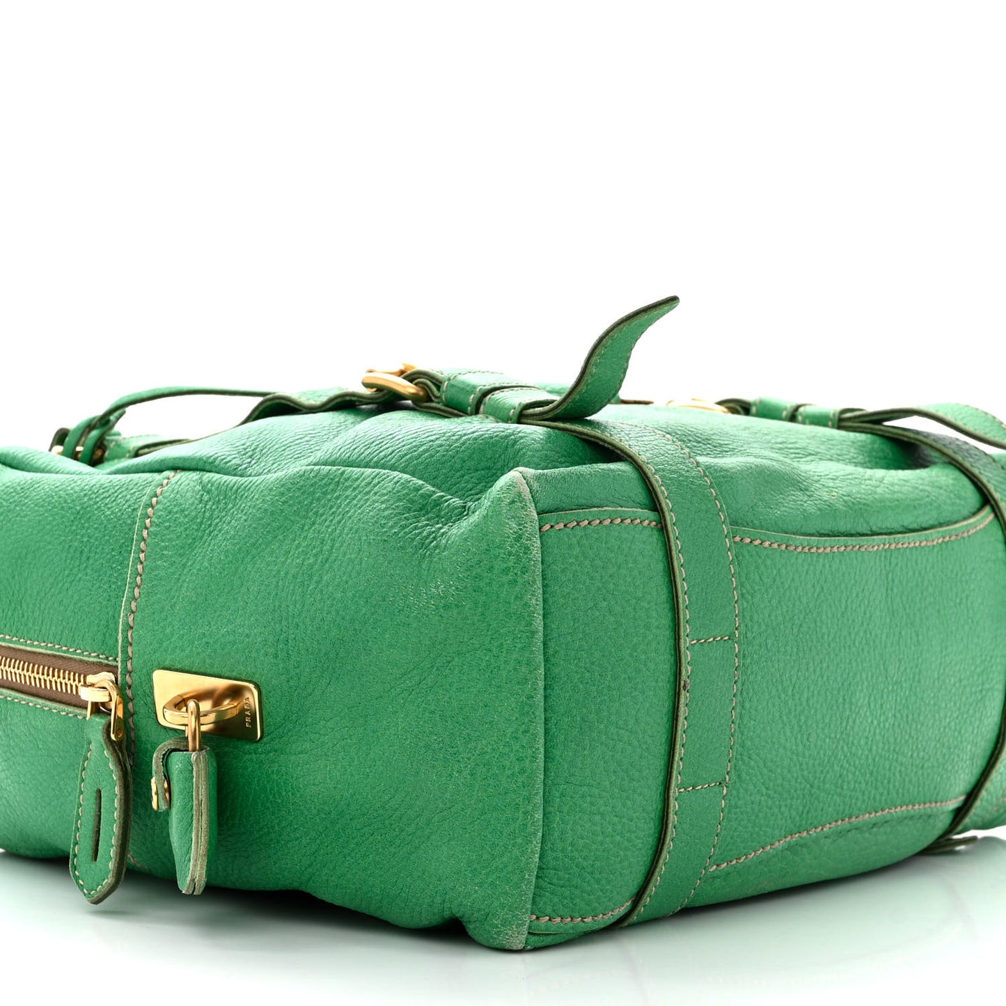 Cervo Logo Embossed Folding Tote Acquamarina