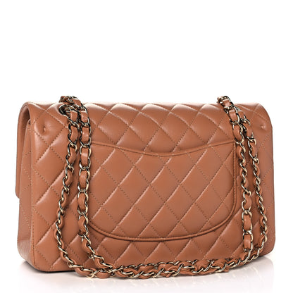 Chanel Lambskin Quilted Medium Double Flap Brown 3 of 12