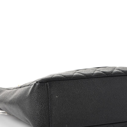 Chanel Caviar Quilted Petit Shopping Tote PST Black 9 of 13