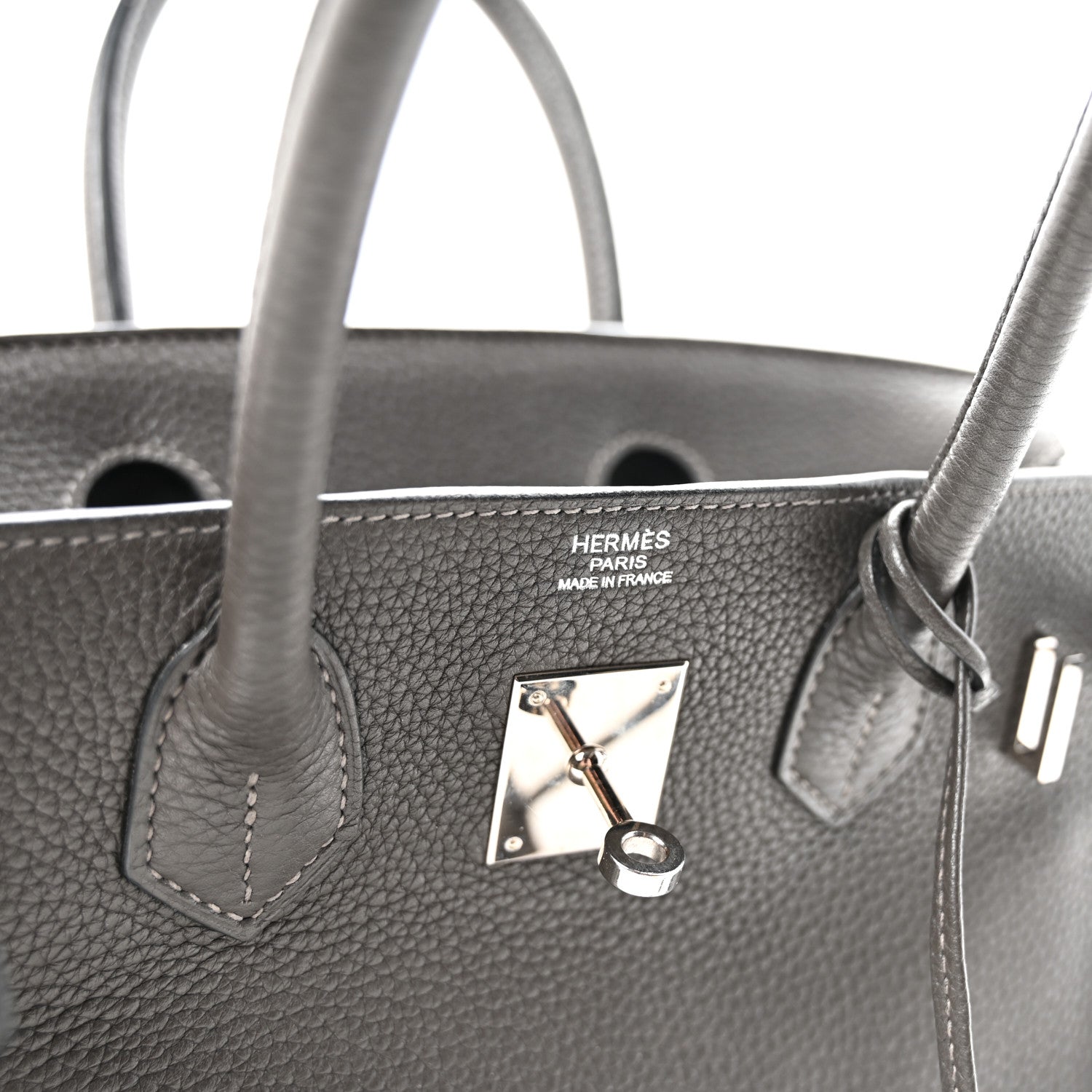 Hermes Taurillon Clemence Birkin 30 Graphite 6 of 9