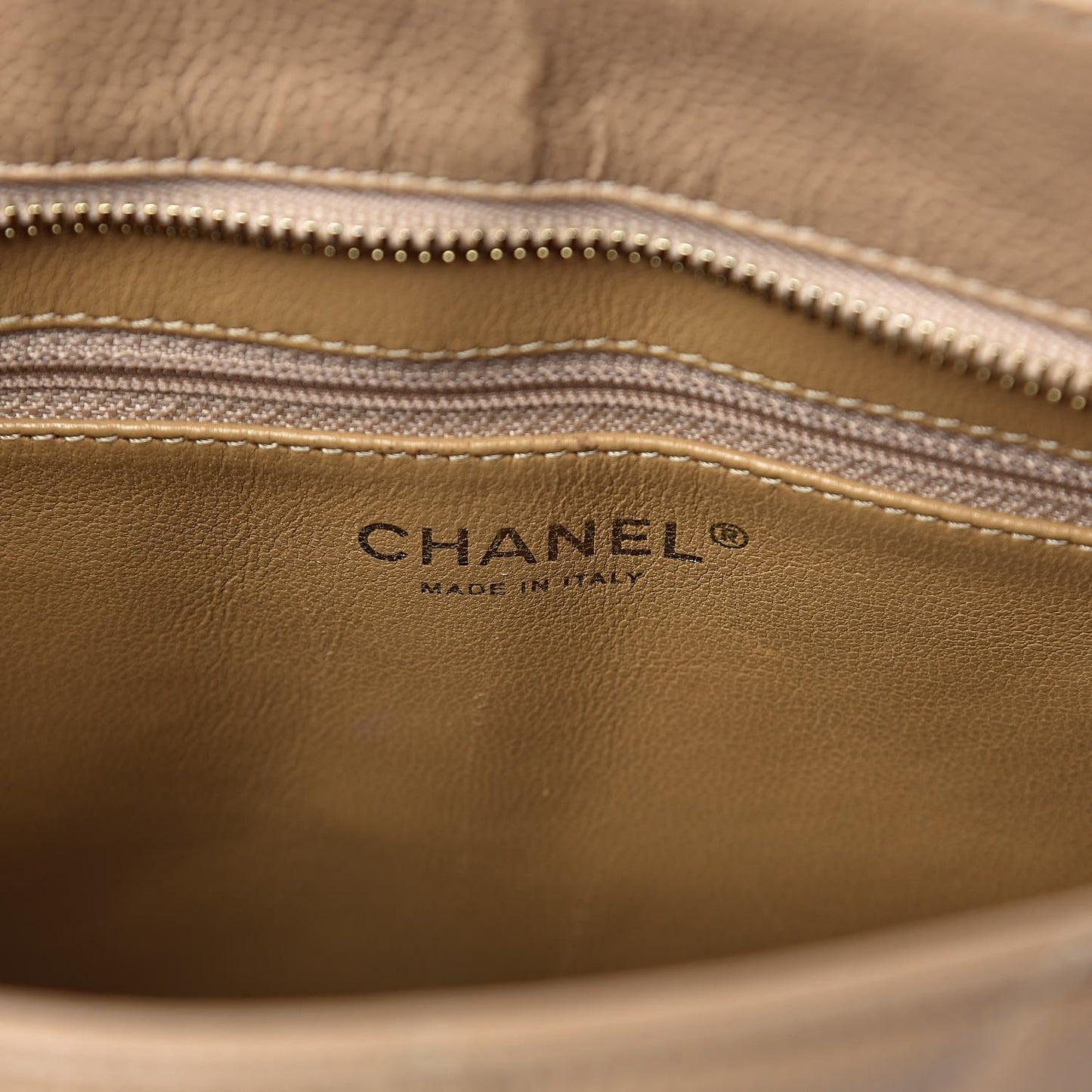 Caviar Quilted Medallion Tote Beige
