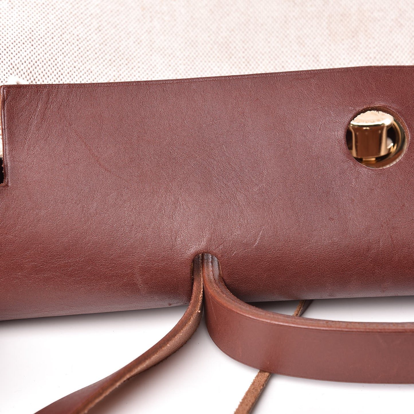 Toile Calfskin Herbag 39 GM Natural