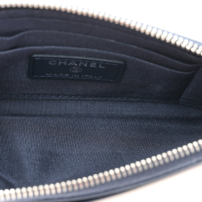 Chanel Lambskin CC Tassel Zip Pouch White Blue Red 5 of 11