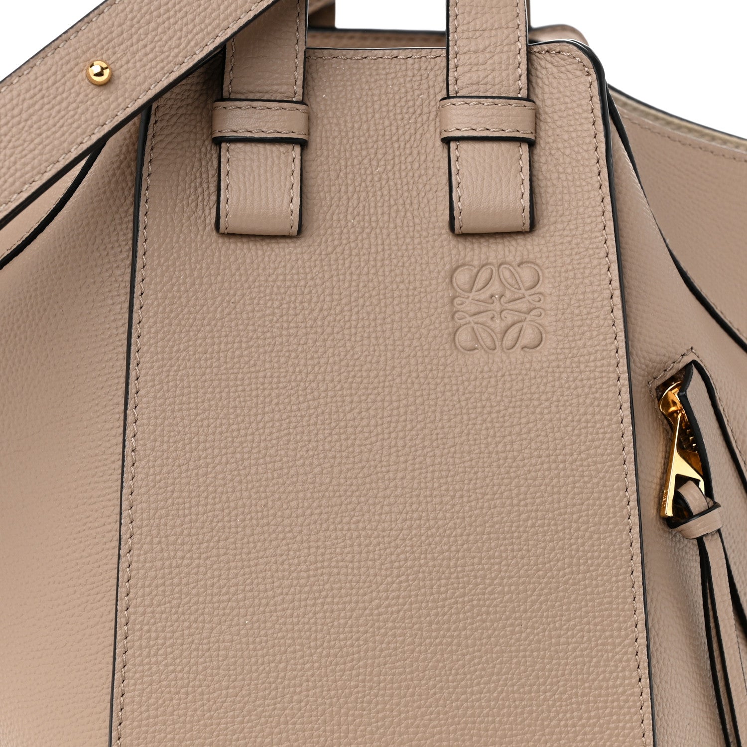 Loewe Calfskin Small Hammock Shoulder Bag Sand 1627231 – FASHIONPHILE