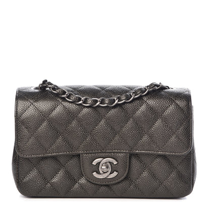Chanel Caviar Quilted Mini Rectangular Flap Charcoal 1 of 11