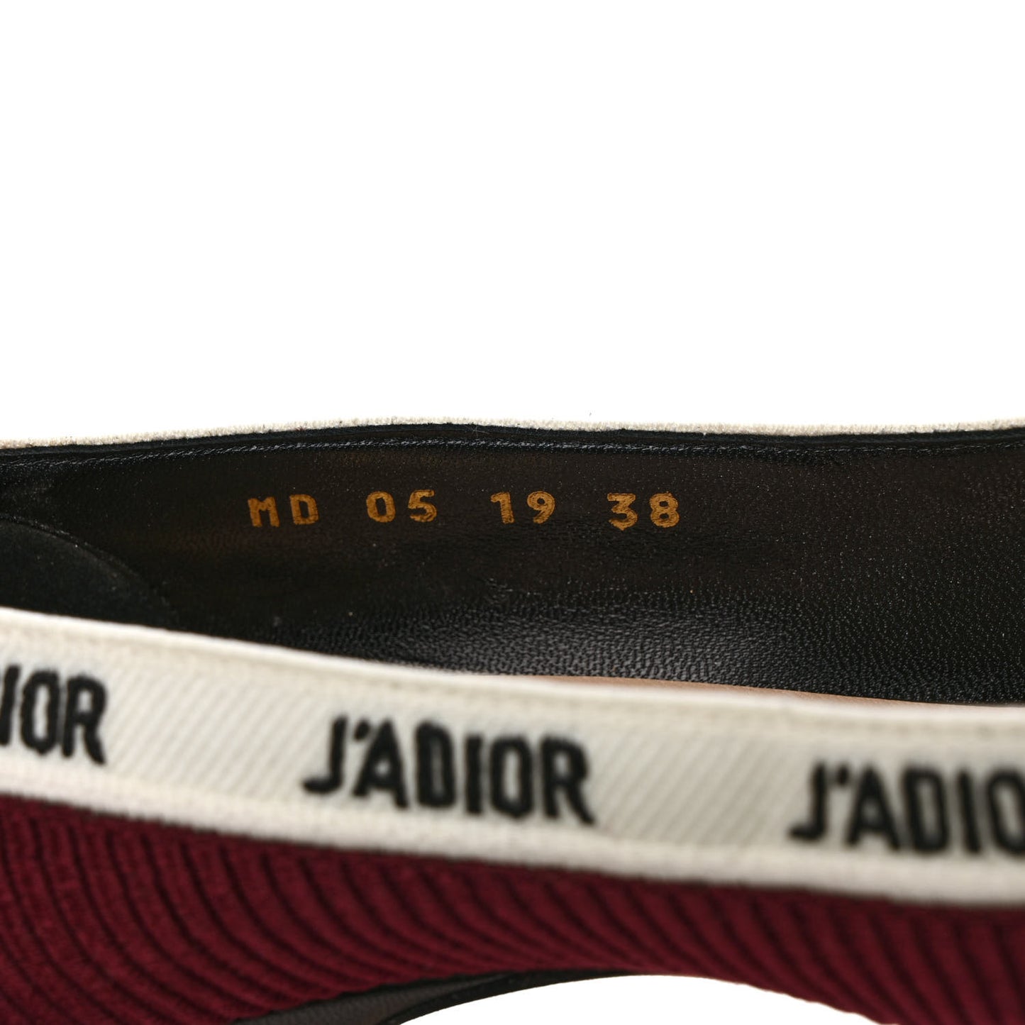 Technical Canvas Ribbon J'Adior 65mm Pumps 38 Rouge Black