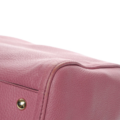 Gucci Pebbled Calfskin Medium Soho Shoulder Bag Fresia Rose 6 of 15