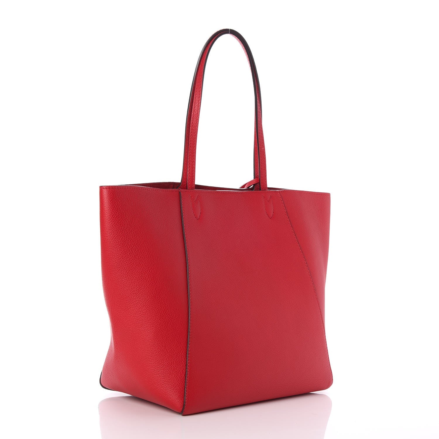 Louis Vuitton Calfskin Lockme Cabas Rubis 3 of 10