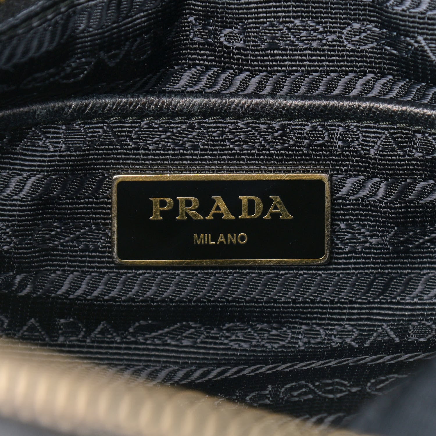 Prada Tessuto Nylon Saffiano Tote Black 5 of 10