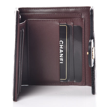 Chanel Caviar Quilted Compact Flap Wallet Black 5 of 8