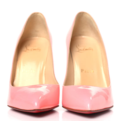 Christian Louboutin Patent Pigalle Follies 100 Pumps 35 Flamingo 2 of 9